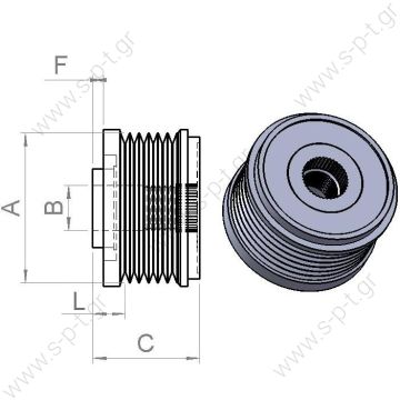 535 0025 10  INA ΤΡΟΧΑΛΙΑ ΔΥΝΑΜΟ   PORSCHE 911, BOXTER     INA	F-233525, F-233525.01, F-233525.04, F-233525.05   Ελεύθερη περιστροφή γεννήτριας    f-233525.1 INA      BOSCH	F00M147735, F00M991105, F00M991305OE Bosch Clutch Pulley Audi / VW / Seat / Skoda - 