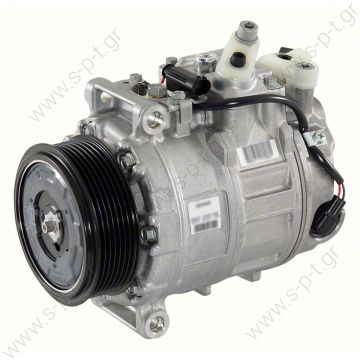 ΣΥΜΠΙΕΣΤΗΣ ΚΟΜΠΡΕΣΕΡ A/C  COMPRESSOR, NEW, N-DENSO 7SEU17C, MERCEDES W203, W164, W211, W906 7PK 100MM CLUTCH  0012308611   MERCEDES W203 / W204 / W211 Compressor 7pk 100mm 6SEU16C DENSO# 447190-9699 / 447150-0430 / 447190-3370 - 