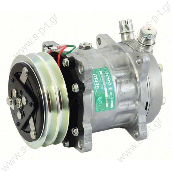 40405042 ΣΥΜΠΙΕΣΤΗΣ A/C    COMPRESSOR, SANDEN, A904-7H13 24V 125MM 2-A, R134A VERT O-RING   Compressors   Sanden   SD 7H13 OR Vertical 24V 5" 2G A  COMPRESSOR SANDEN FIX R134A SD7H13