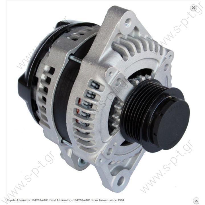 DAN 1076  DENSO  ΔΥΝΑΜΟ 12V 100A 6PV TOYOTA COROLLA, AURIS  TO Auris 14V 100A PVF @ Toyota Auris 1.4 D-4D 2007-2012  Denso   Dan1076, Toyota Auris, Toyota Corolla, Denso 104210-4101, 104210-4102, 104210-5150, 104210-5151, 104210-5590, 104210-5591, 