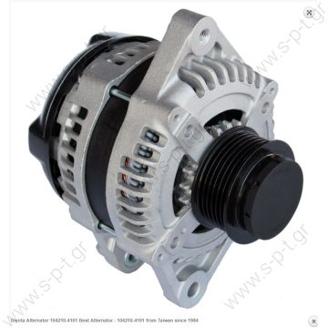 DAN 1076  DENSO  ΔΥΝΑΜΟ 12V 100A 6PV TOYOTA COROLLA, AURIS  TO Auris 14V 100A PVF @ Toyota Auris 1.4 D-4D 2007-2012  Denso   Dan1076, Toyota Auris, Toyota Corolla, Denso 104210-4101, 104210-4102, 104210-5150, 104210-5151, 104210-5590, 104210-5591,  - 