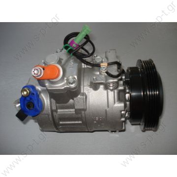 40440086CP ΣΥΜΠΙΕΣΤΗΣ AUDI A4   Συμπιεστής Denso 7S16C VW AUDI A4  ΚΩΔΙΚΟΙ ΓΝΗΣΙΟΥ ΑΝΤΑΛΛΑΚΤΙΚΟΥ = 8DO260808  DENSO = 447200-9635   SKODA Superb 1.8T VOLKSWAGEN : 8D0260805B, 8D0260805J, 8D0260808 - 