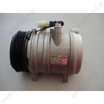 40420009 DELPHI ΚΟΜΠΡΕΣΕΡ A/C  HARRISON SP10 PV6 12V   SP 10 12V 105mm Poly-V 6 Denso SP10 Delphi Compressor OEM# 22E-979-1110 3541139M91   KOMATSU : 22E9791110 LANDINI : 3541139M91, 717638 MASSEY FERGUSON : 3541139M91 MERLO : 040654 ZETOR : 16372954  - 