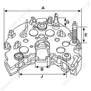 132098 - CARGO   HITACHI ΑΝΟΡΘΩΤΡΙΑ  ΔΥΝΑΜΟΥ    50Α 100mm  Replacing 23230-51s00	 NISSAN 23230-58500	 NISSAN 23230-58s00	 NISSAN l160g-13201	 HITACHI l170-1502	 HITACHI l170-6320	 HITACHI l170-9320	 HITACHI - 