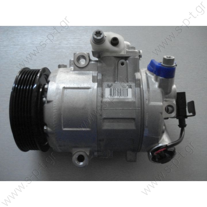 68179 (67179 ]   ΣΥΜΠΙΕΣΤΗΣ   COMPRESSOR NEW  DCP27001 Denso 447190-4360  A / C Denso 6SEU12C; 115 mm; PV6; 12V; H / V45 °;     6Q0820803D , 6Q0820803J , 6Q0820803P , 6Q0820803G , 6Q0820803K , 6Q0820803Q , 6Q0820808D , 6Q0820808F , 8Z0260805A