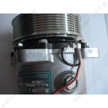 40405043  ΣΥΜΠΙΕΣΤΗΣ SANDEN SD7H15 119PV8 24 V V-OR   SD 7H15 OR Vertical 24V Poly-V 8 COMPRESSOR, SANDEN SD7H15 A1007, SD7H15 24V - 