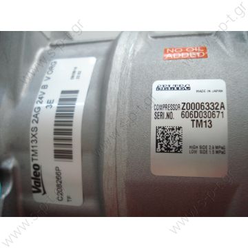 40430016 ΚΟΜΠΡΕΣΣΟΡ A/C   ΣΥΜΠΙΕΣΤΗΣ ZEXEL TM13XS 132A2 12V H-OR    TM 13 HD OR Horizontal 24V 5 - 