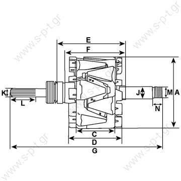 239622 - Rotor CARGO ΜΠΟΜΠΙΝΑ VALEO  Replacing 593567	 VALEO - 