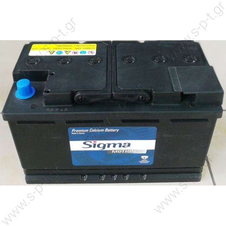 SIGMA ΜΠΑΤΑΡΙΑ 12V 80A 800A ΔΕΞΙΑ