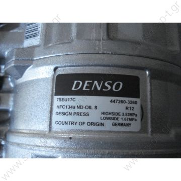 40440104 ΣΥΜΠΙΕΣΤΗΣ MBZ 203   W639 Viano  Mercedes C-Class W203, E-Class W211    COMPRESSOR, MERCEDES VITO W639 01/07-, N-DENSO 7SEU17C 110MM 6PV    OE: 0002306511 - 0002308011 - 0002308111 - 0002308511 - 0002308811 - 0002309011 - 0002309511   - 