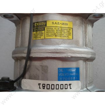 40430066   ΚΟΜΠΡΕΣΕΡ A/C  SELTEC ZEXEL  82D0155301A   VOLVO X40 / S40 / V40   C30, C70, S40, V50   Seltec Valeo  Volvo C70  VOLVO : 3545088, 9171446, 6849647 9171345 3545088 / 6849647 / 8601533 / 9166045 / 9171344 / 9171345 / 9171397 / 9171437 / 9971344 - 