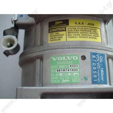 40430129 ΣΥΜΠΙΕΣΤΗΣ VOLVO S70/V70   Volvo C70  TSP0155360  Compressor A / C Zexel DKS15CH; 122 mm; PV6; 12V; H; Volvo S60; S70; S80; V70 Volvo S60 OE: 9166109; 9171703; 8601631; 8708581; 8684288; 9171321 Volvo S70 OE: 9166109; 9171703; 8601631 ... - 