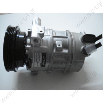 40440070 ΣΥΜΠΙΕΣΤΗΣ FIAT DOBLO, MAREA, STILO   DCP09002     FIAT Doblò 1.4 - 1.6 16v  5A0075000   46809223  51756195    71721739   71721740  5A0075000 Compressor A / C Denso 5SL12C-T; 120 mm; PV4; 12V; V45 °; Fiat Doblo; Marea; Stilo - 