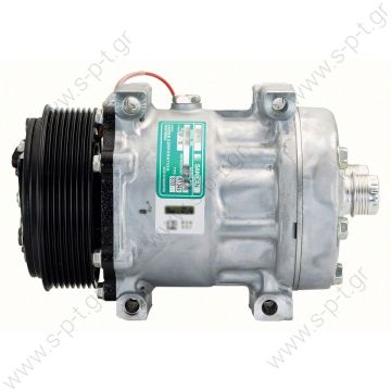 40405099  ΣΥΜΠΙΕΣΤΗΣ  IVECO Tector COMPRESSOR, SANDEN SD7H15 8124A, 12V 119MM 8PV R134A REAR TUBE-O, DIRECT MOUNT, STEEL ARMATURE NCSU - 