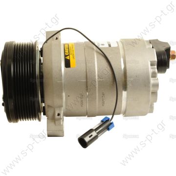 40420057    ΣΥΜΠΙΕΣΤΗΣ   COMPRESSOR, JOHN DEERE TRACTOR, DELPHI HR6 8PV 12V 122MM   Harrison Compressor Delphi (harrison) OEM TYPE : HR6      HD 6 PAD Horizontal KL000126 Compressor Harrison HR6   Corresponding OEM codes: ER198334 ER199558 - 