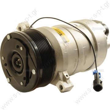 40420057    ΣΥΜΠΙΕΣΤΗΣ   COMPRESSOR, JOHN DEERE TRACTOR, DELPHI HR6 8PV 12V 122MM   Harrison Compressor Delphi (harrison) OEM TYPE : HR6      HD 6 PAD Horizontal KL000126 Compressor Harrison HR6   Corresponding OEM codes: ER198334 ER199558 - 