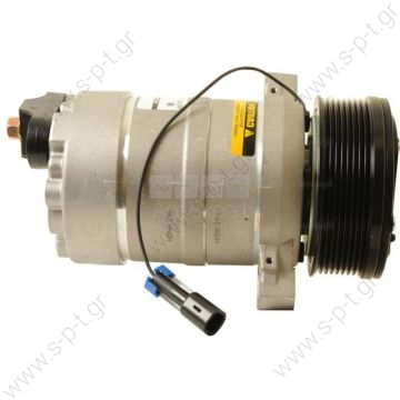 40420057    ΣΥΜΠΙΕΣΤΗΣ   COMPRESSOR, JOHN DEERE TRACTOR, DELPHI HR6 8PV 12V 122MM   Harrison Compressor Delphi (harrison) OEM TYPE : HR6      HD 6 PAD Horizontal KL000126 Compressor Harrison HR6   Corresponding OEM codes: ER198334 ER199558 - 