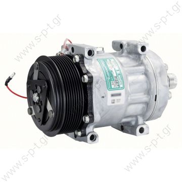 40405099  ΣΥΜΠΙΕΣΤΗΣ  IVECO Tector COMPRESSOR, SANDEN SD7H15 8124A, 12V 119MM 8PV R134A REAR TUBE-O, DIRECT MOUNT, STEEL ARMATURE NCSU - 