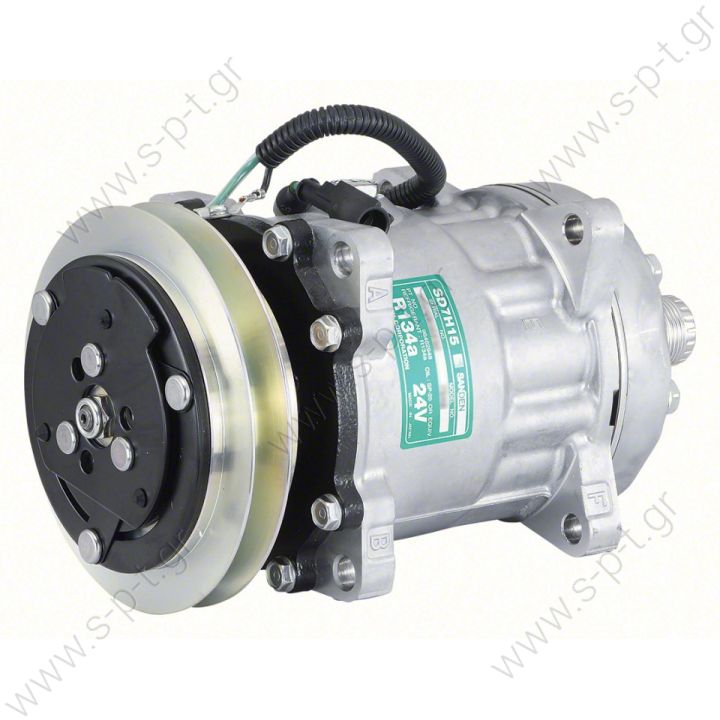 40450035  ΣΥΜΠΙΕΣΤΗΣ  IVECO Eurocargo COMPRESSOR, SANDEN, 7948-7H15 24V 135MM 1-A, R134A REAR TUBE-O