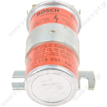 BOSCH 0 221 119 030 ΠΟΛΛΑΠΛΑΣΙΑΣΤΗΣ    0221119030  ΠΟΛΛΑΠΛΑΣΙΑΣΤΗΣ 	 BOSCH  BOSCH RED HIGH PERFORMANCE BALLASTED IGNITION COIL (BALLAST RESISTOR NOT SUPPLIED) 12V - 