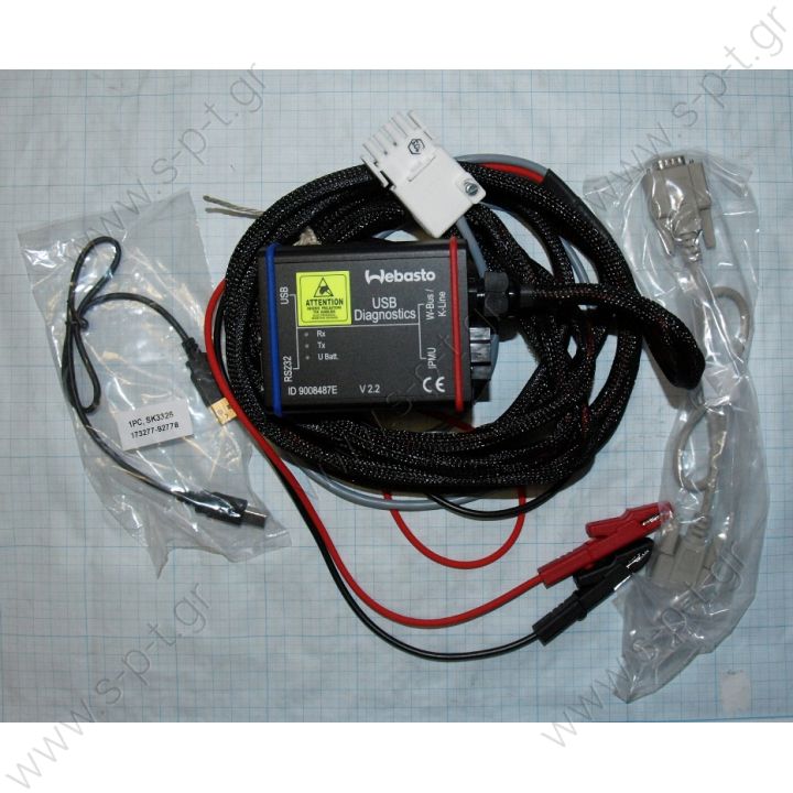 9009064A ΔΙΑΓΝΩΣΤΙΚΟ  Webasto Heater Diagnostic Interface Test Unit | 9009064d | 1320920A WEBASTO Webasto Thermo Test 2.15 (USB, COM) WEBASTO Thermo Top Z/C/E/P, Air Top 2000/S Air Top 3500/5000/ST, Air Top 2000 S   88336A BW 80 / DW 80