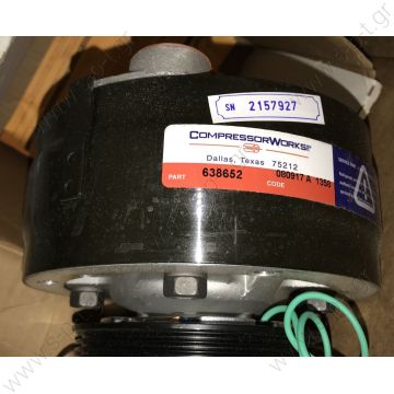 ΣΥΜΠΙΕΣΤΗΣ HUMMER AC COMPRESSOR  8 GROOVE PULLEY   w/1wire; M1114 Hummer ; 4130-01-420-8306 638652 RCSK17567 12469151  Part Numbers:   5717592 , 638652 , 12469151 , 4130-01-420-8306 , RCSK17567  - 