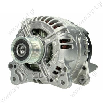 0124525530, BOSCH  ΔΥΝΑΜΟ 14V 140A VW GOLG VII, PASSAT, TOURAN, SKODA OCTAVIA    VW GOLF V 1.9/2.0TDi 140A 56PVF6 L  VW Bora Golf 4 1J Caddy Polo 9N 1.6 1.8 T 2.0 2.3 V5 2.8 V6 TDi 1.9 D SDI Original BOSCH 140A 0124525114 0124525530 03G903016B   - 