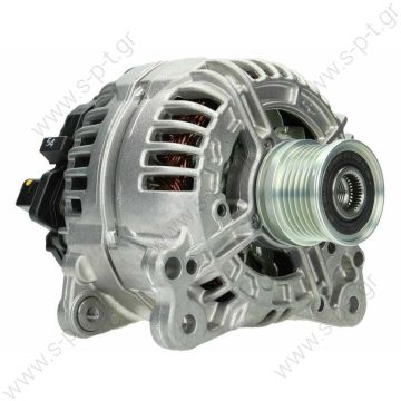 0124525530, BOSCH  ΔΥΝΑΜΟ 14V 140A VW GOLG VII, PASSAT, TOURAN, SKODA OCTAVIA    VW GOLF V 1.9/2.0TDi 140A 56PVF6 L  VW Bora Golf 4 1J Caddy Polo 9N 1.6 1.8 T 2.0 2.3 V5 2.8 V6 TDi 1.9 D SDI Original BOSCH 140A 0124525114 0124525530 03G903016B   - 