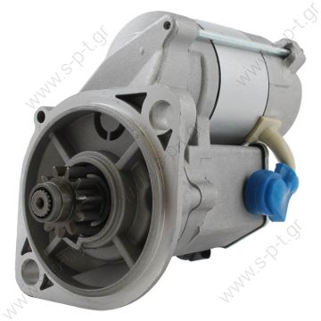 128000-1152 DENSO ΜΙΖΑ  Yanmar 3TNA72 John Deere 455 Mustang Komatsu 119620-77011 128000-1150   12V 1.0 Kw  Drive 11 Teeth 	Starter Motor Product Application:	Yanmar Various Equipment Replacing 128000-1150 Lucas LRS1360 Hella JS909 Yanmar / John Deere - 