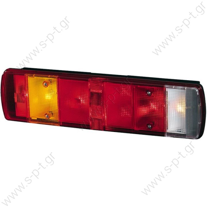 ΦΑΝΑΡΙ ΟΠΙΣΘΙΟ ΔΕΞΙ  SCANIA 144 2VD 008205-021 Tail lamp, right 7 chamber  Art. No. 1.21440 replaces    Scania Hella Rear Right Hella rear lamp Scania right  cable entry via hole at the bottom