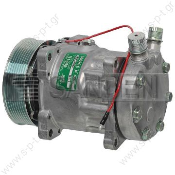 40405005   ΣΥΜΠΙΕΣΤΗΣ SANDEN SD7H15 119PV8 12V V-OR  ΚΟΜΠΡΕΣΕΡ SANDEN SD7H15  COMPRESSOR SANDEN FIX R134A SD7H15     SANDEN  SD 7H15 OR Vertical 12V Poly-V 8  SD7H15-709 (8028-8230) V.O.R. 119/PV8  8100, 12V 119MM 8PV R134A VERT O-RING, - 