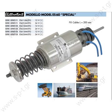 13284 CARGO ΗΛΕΚΤΡΙΚΟ  ΣΒΗΣΤΗΡΙ  Elettrostart Line - Electromagnets Dual Coil   Solenoid DC SHUTDOWN 12V push/pull  Stoppschalter 12V Synchro-Start Universal Stoppschalter Synchro-Start SA-4180-12 - 