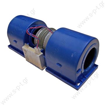 HISPACOLD 5300068   ΜΟΤΕΡ  ΔΙΠΛΟ ΚΟΜΠΛΕ ΜΕ ΠΛΑΚΕΤΑ [ ΜΠΛΕ ] Hispacold double blower with controller   Twin Blower 24v  Double axial motor fan Hispacold OE: 5010531145 - 5300068 - 593111 HISP5300068    Double blower Hispacold Hispacold Double Blower W/S - 