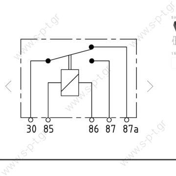 20201100A   ΡΕΛΕ 12V 20/30A 5 ΕΠΑΦΩΝ 87, 87A ΒΑΣΗ   | Ρελέ 5 Επαφών 12 Volt - 20/30Amp (87/87α)_Wehrle® 20 201 100A  WEHRLE  0332209151    Porsche Headlight Motor Relay - 92861511600 - Wehrle 20 201 100A For 928 - 