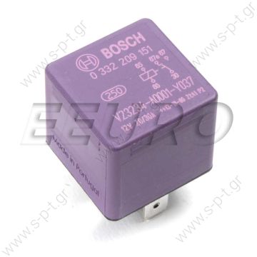 75613121 ΡΕΛΕ RELAY, 30 AMP 12V,  87/87A   BOSCH 5-PIN, OE 0332019151 NISU Relay (5 pin) by Bosch Mercedes-Benz OE No. Current No.: 0005458005 Prior No.: 0015423219 Porsche OE No. Current No.: 99965701390 Prior No.: 99965700990 - 