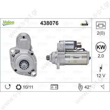 438076  VALEO ΜΙΖΑ    ΜΙΖΑ OCTAVIA 1.9TDI 97   SKODA OCTAVIA 1.9 DIESEL ΜΙΖΑ 12V 1.8Kw 10/11Δ AUDI A2, SKODA OCTAVIA, VW GOLF IV     438076 VALEO  MIZA| VW GOLF BORA PASSAT POLO | VALEO 438076  VALEO - Μίζα AUDI / FORD / SEAT / SKODA / VOLKSWAGEN 438076 - 