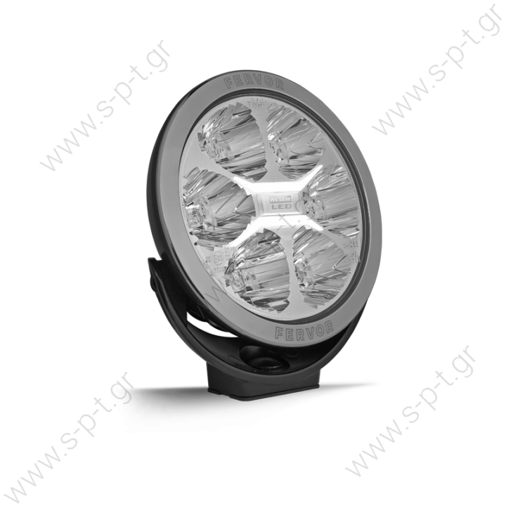 LUM2.51200 ΠΡΟΒΟΛΕΑΣ LED  12V-24V   WESEM FERVOR 180 LED LED driving lamp with chromed frame   driving light with parking light    High Beam FERVOR 086-LUM2.51200 LED 3000lm / LC25 180mm