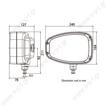 VIGNAL ΦΑΝΑΡΙ  3800 LED - Driving light left ECE LED 12/24V - 