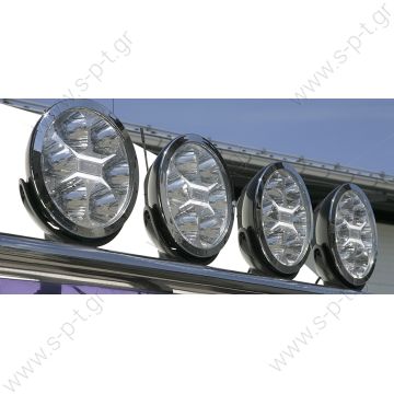 LUM2.51200 ΠΡΟΒΟΛΕΑΣ LED  12V-24V   WESEM FERVOR 180 LED LED driving lamp with chromed frame   driving light with parking light    High Beam FERVOR 086-LUM2.51200 LED 3000lm / LC25 180mm - 