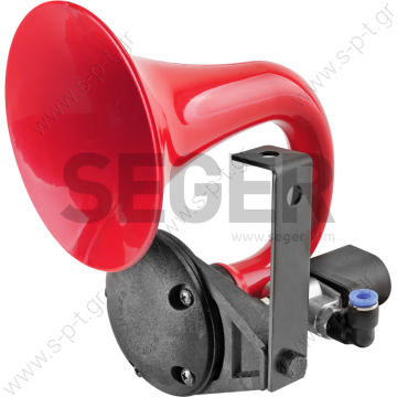 80JH24.000.01K   SEGER  ΤΕΝΟΡΟΣ ΑΕΡΟΣ   12V/24V   84JH Air Horns   Air horn with black plastic pipe - 12V or 24V. Compressed air horn complete with electric valve, installation in engine compartment. - 