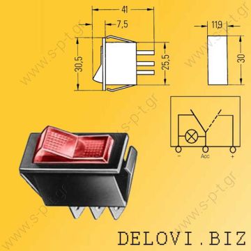 6EH004406-012 – HELLA, Πλήκτρο on-off 12V 10A φωτιζόμενο   6EH004406012 Switch, 12/24V 16/8A on/off    ΟΝ-OFF ΦΩΤΙΖΟΜΕΝΟ 6EH004406012 ΚΟΚΚΙΝΟ 6EH004406022 ΠΟΡΤΟΚΑΛΙ 6EH004406032 ΠΡΑΣΙΝΟ    ΟΝ-OFF ΦΩΤΙΖΟΜΕΝΟ - 