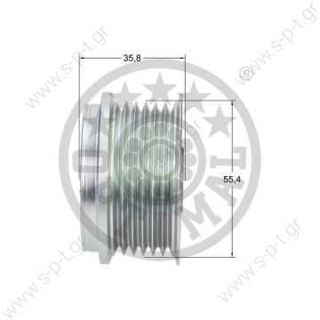 F00M991241 BOSCH	  ΤΡΟΧΑΛΙΑ  ΔΥΝΑΜΟΥ      BOSCH	FOOM991241	 LITENS	920797   Bosch Clutch Pulley American  Vehicles   BNEW ALTERNATOR CLUTCH PULLEY 0-124-425-049, 15233597   OSCH	0124425049 BOSCH	F00M991241 BOSCH	F00M991371 LITENS	920797 - 