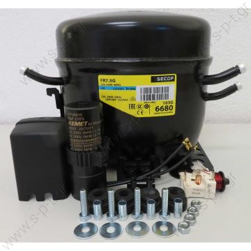 FR75G  ΚΟΜΠΡΕΣΣΕΡ A/C DANFOSS   103G6680,  Secop / Danfoss FR7.5G, LBP / HBP - R134, 220 - 240V/1/50 Hz, discharge 6.93 cm3, motor type RSIR/CSIR, oil type POE, oil charge 450 cm3, 103 W at -25 / 55° C, LRA 8.1 A, maximum refrigerant charge 900 g,  - 