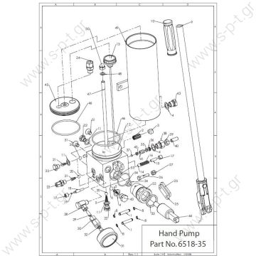 PRESTOLITE HANDRAULIC  6518-35, 6518/35, 6518-13, 6518/13   Hand Pump Assembly 6518-35 Prestolite, Handraulic, handraulic hand pump - 