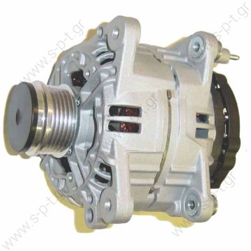 0123515003, BOSCH  ΔΥΝΑΜΟ VAG   12V 120 Amp  0986042810    AUDI A4 ( B5 ) VW PASSAT 1.9 TDI DIESEL 1995-2001 BOSCH 120amp   Clutch Pulley PV5 x 56   Audi / VW / Seat / Skoda Replacing 0123 515 003 Lucas LRB430 Hella CA1248 VW Various Models - 