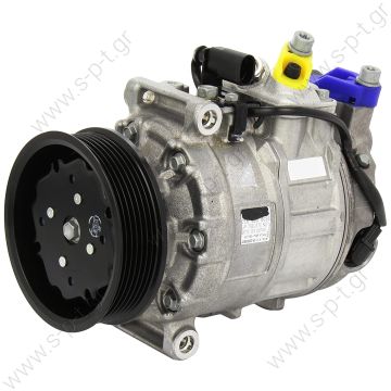 DCP32031  DENSO ΚΟΜΠΡΕΣΕΡ A/C VAG  VW Touareg '05-'06 Compressor 7PK 110mm 7SEU17 Denso# 447190-7590   Denso 447190-7590, 437100-5420, Touareg 3.6L, Audi Q7 3.6L, Porsche Cayenne 4.4L     Denso AC Compressors DCP32031 DCP32031 447190-7590 4471907590  - 