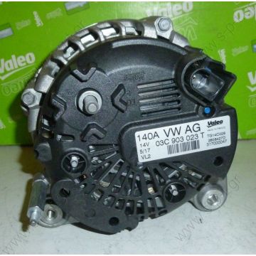 TG14C028/ 0124525188   VALEO   ΔΥΝΑΜΟ    140A VW GOLF VI 1,4 TSI  AUDI A1 TG14C028 PVF @ 33059 A AU A1 1.4 TDI 12V 140A 6PVF LIN @ 0124525188 0124525543 03C903023S 03C903023T 03C903024F TG14C028 TG14C054 LRA3552 LRA03552 - 