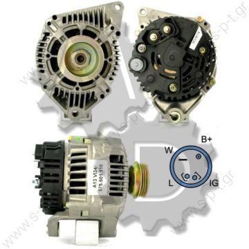 0986040111 BOSCH ΔΥΝΑΜΟ RENAULT   Laguna I (B56 K56) D 2.2 D 12V 110 Amp  PV3 x 58  VALEO	2541903A, 2541906A, 2541906B, 2941906A, A13VI164, A13VI167, A13VI171 A13VI34 Lucas LRB325 LRB324 Hella CA821 CA816 Renault Safrane 2.0 12V,2.2 12V 92-96 - 