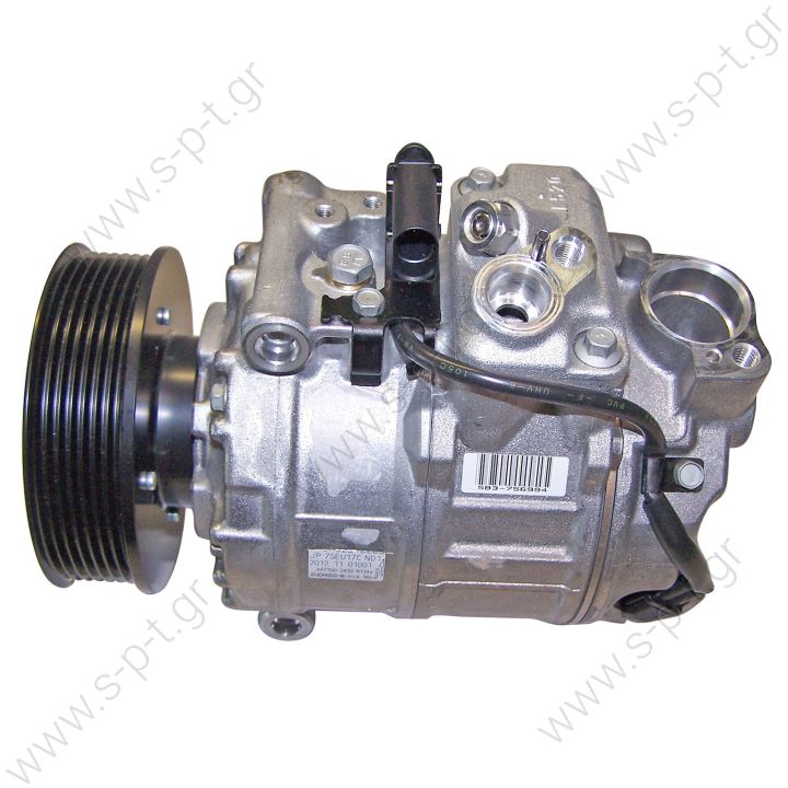 40440129   ΚΟΜΠΡΕΣΕΡ A/C   AUDI Q7 (DENSO)  7SEU17C    Q7 3.0 TDI      447190-9080 Compressor A / C Denso 7SEU17C; 110 mm; PV6; 12V; IN; ND8; VW Touareg; DCP32022  Q7 3.0 TDI  AUDI : 7L6820803F SEAT : 7L6820803F VOLKSWAGEN : 7L6820803J, 7L6820803K  