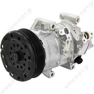 88310-05080   DCP50120 DENSO ΚΟΜΠΡΕΣΕΡ A/C TOYOTA    Avensis / Verso 1.6 - 1.8 VVT-i  Year: 04 03->11 08     DENSO DCP50120,  ΣΥΜΠΙΕΣΤΗΣ TOYOTA AVENSIS DENSO 5SE12C     Compressor, air conditioning  TOYOTA Avensis 1.6/1.8 (2001-2003) Compressor - 